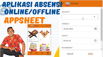 Absensi Siswa Online/Offline | Appsheet | Form Absen Mata Pelajaran | Part 2