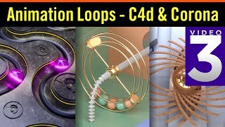 3d Animation Loops on Instagram - C4d and Corona Render - Video 3