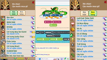 Nro Lậu ADELA Đã Open Free Ngọc Vô Hạn Sever Cho AE Cày Cuốc Có IOS Cho Ae Iphone Trải Nghiệm