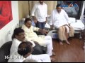 Chief minister visits mla veera siva reddy in hospital