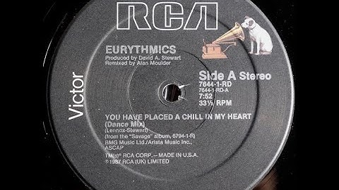 YOU HAVE PLACE A CHILL IN MY HEART (DANCE MIX)(EURYTHMICS) 12" VINYL 1987