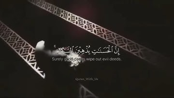 إن الحسنات يذهبن السيئات|ماهر المعيقلي|#quran #آيات #القرآن_الكريم #ماهر_المعيقلي