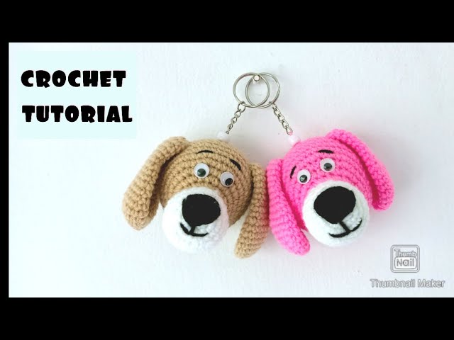 How to crochet keychain / crochet dog 