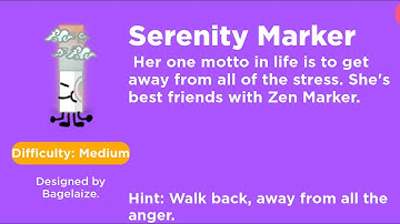 How To Get The “Serenity” Marker | Find The Markers #roblox #findthemarkers