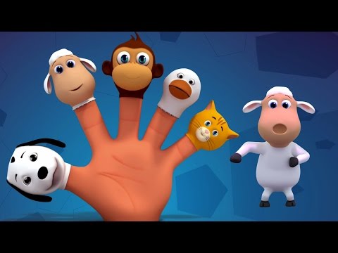 Animais dedo família | dedo família canção | canções para crianças | Animals finger Family Song