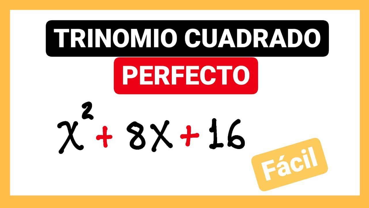 Caso 3 de factorización (TRINOMIO CUADRADO PERFECTO)