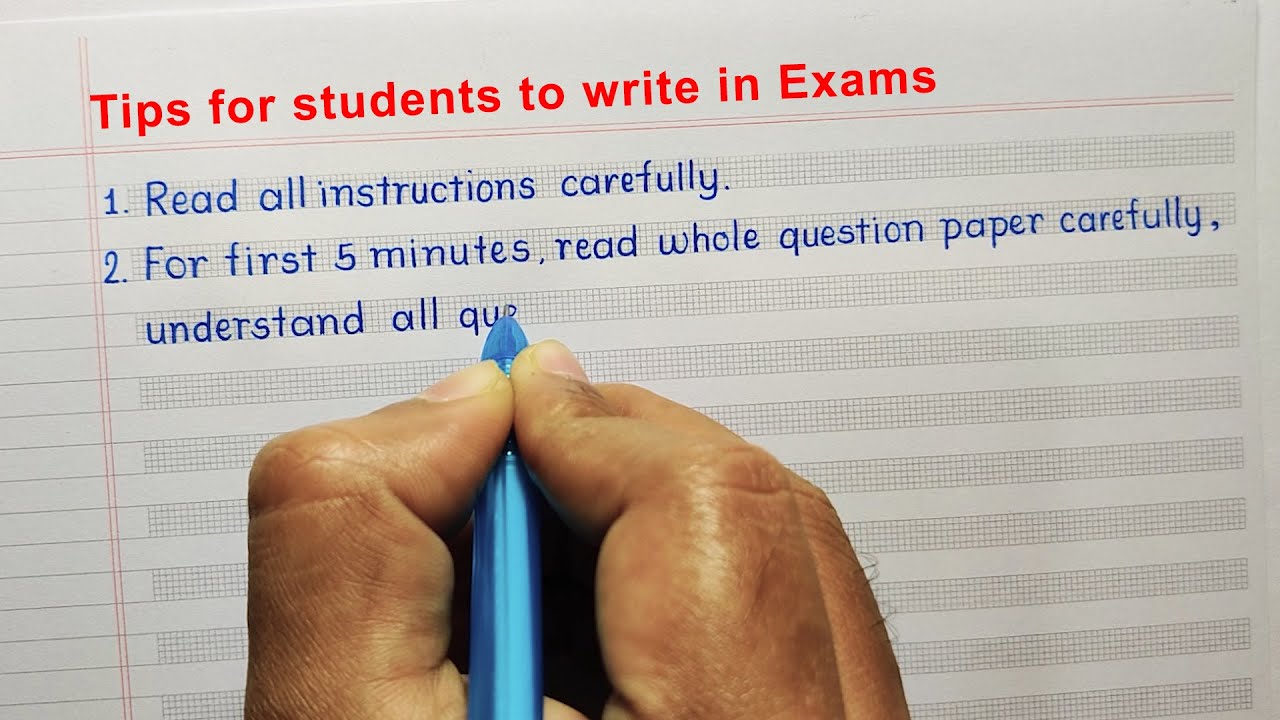 Tips for students to write answers in Board Exams How to write