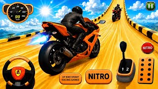 🏍️ GT 바이크 스턴트 대폭주! 🔥 역대급 미친 메가 램프를 달려보자 🚀 | 안드로이드 게임 플레이 screenshot 2