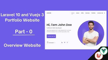 Website Portfolio with Laravel and Vue js  | project overview