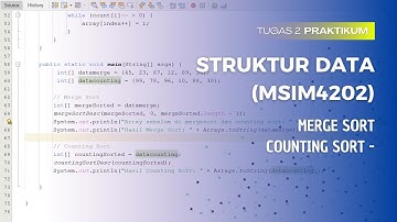 Tugas 2 praktikum  - Struktur Data (MSIM4202) - membuat merge sort dan counting sort
