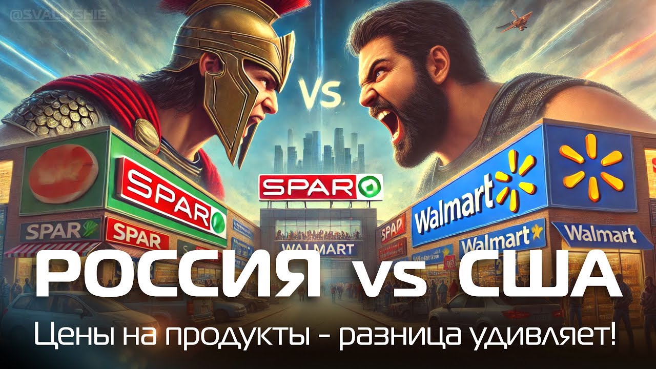 Сколько стоят продукты в США и России?