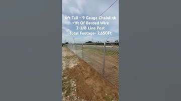 Installing Commercial Chainlink Fence !