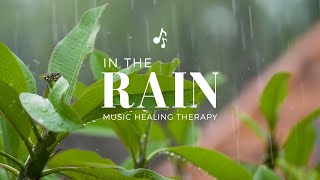 Relaxing rain music, sleep induction music, rain sound sleep music, healing music, meditation music