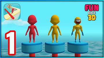 Fun Race 3D - Gameplay Walkthrough Part 1 - Red (iOS, Android).