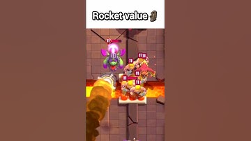 That rocket value!🗿 #clashroyale