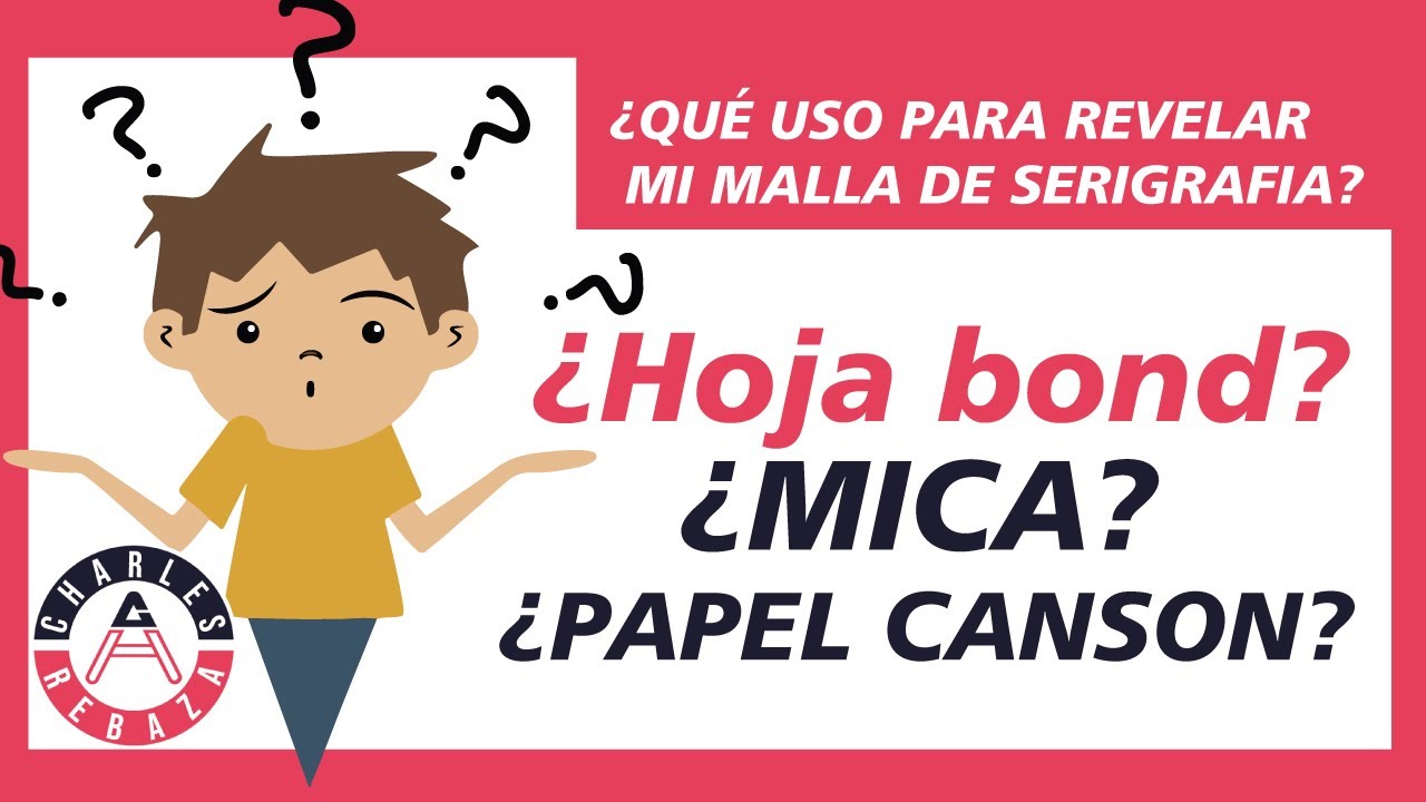 PAPEL CANSON, MICA, HOJA BOND, ¿Qué USO para REVELAR MI CUADRO de SERIGRAFIA?  - YouTube