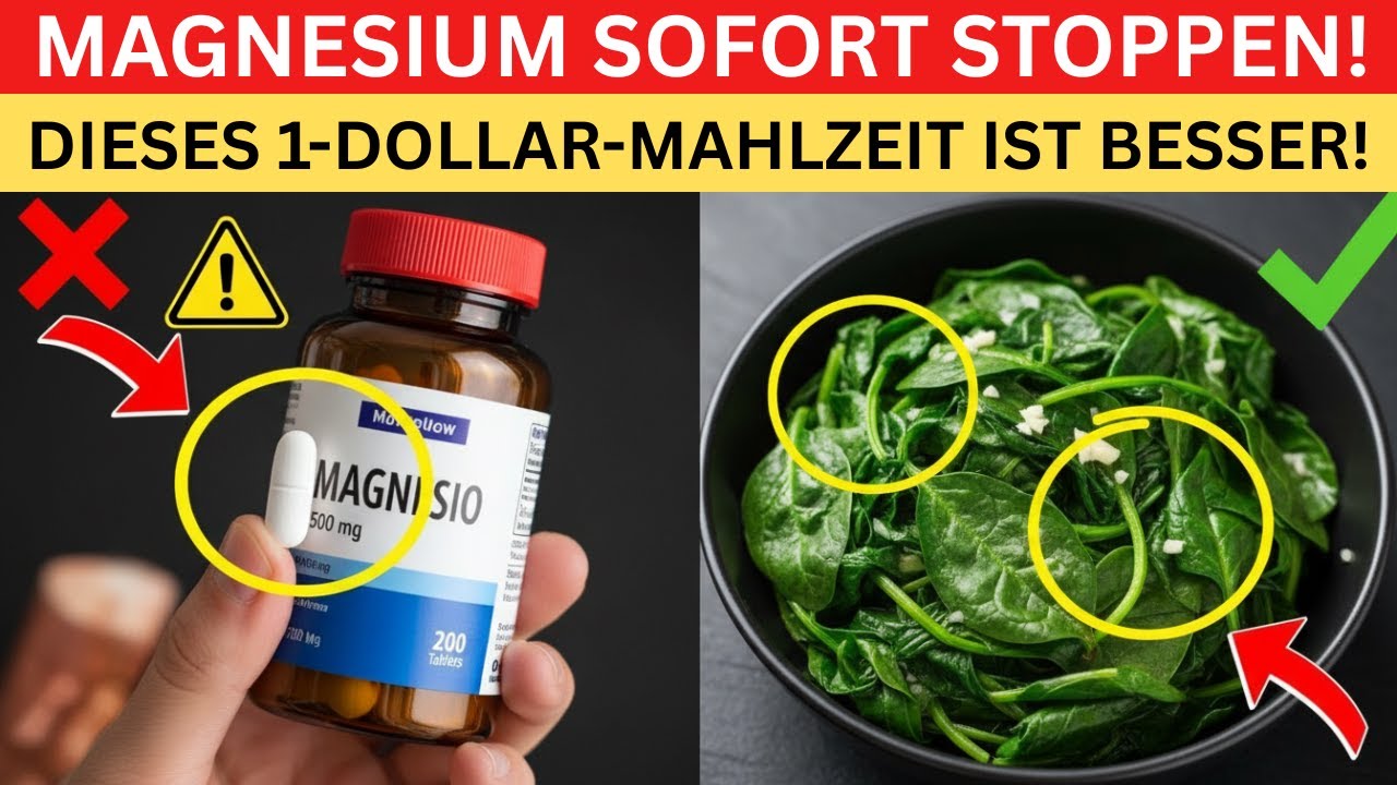 Stoppe Magnesiumtabletten – Dieses billige Lebensmittel wirkt 10x besser