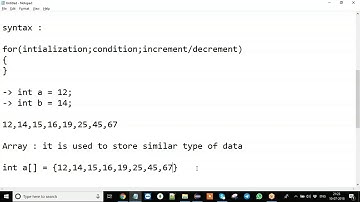 Control statements - Part 2 ( Looping Statements & Transfer statements )