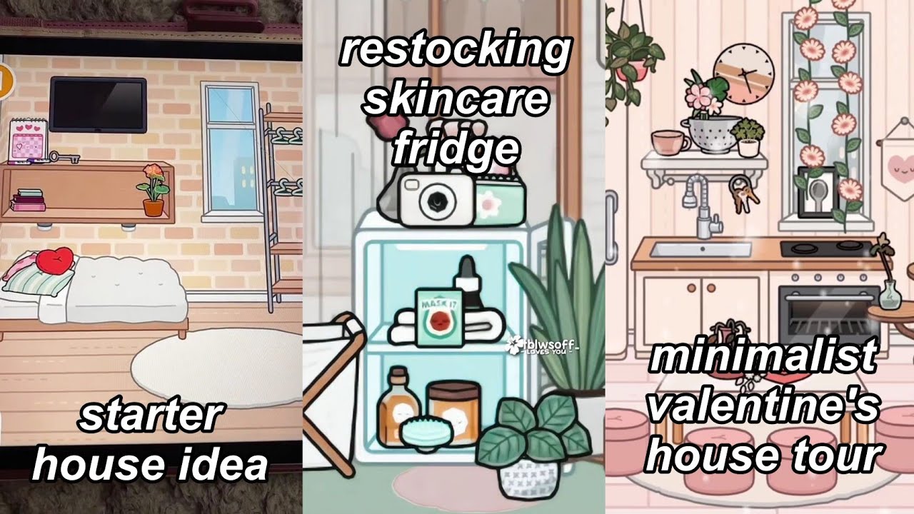 Aesthetic Toca Boca Compilation 💗 | House Idea, Valentine's House Tour, Routines, And More ...
