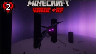 Beating the ender dragon for the first time ever in Hardcore Minecraft