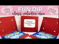 Cricut DIY Fun Dip Class Valentine Idea: FREE SVG TEMPLATE