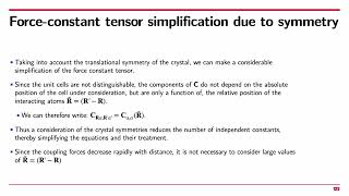Phonons (8): general equation in the harmonic approximation