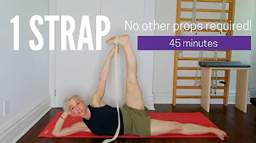 Iyengar Yoga Poses with a Strap | 45 min