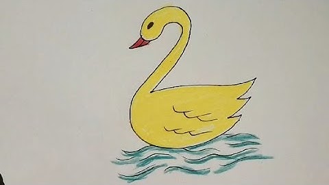 How to Draw DUCK Easy Drawing For Beginners | Very Easy Number 2 Draw A Duck | Duck Cute Drawing