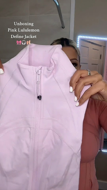 PINK LULULEMON haul and pink Define Jacket