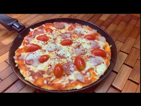 NO EGGS KETO COCONUT PIZZA IN A PAN | GLUTEN FREE