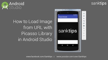 How to Load Image from URL with Picasso Library in Android Studio | Sanktips