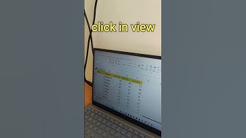 Excel में top row कैसे freeze kare - excel trick 1 min me😇#shorts #short #trending