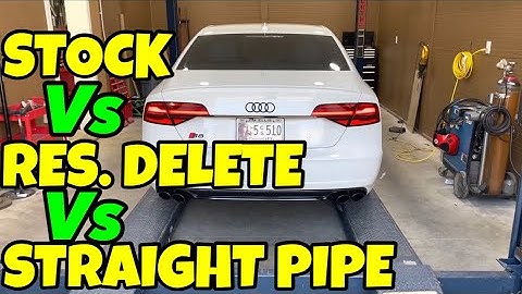 Audi S8 4.0L V8: Stock Exhaust Vs Resonator Delete Vs Straight Pipe!