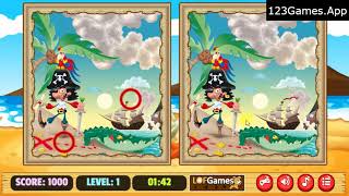 Pirates 5 Differences Gameplay & Walkthrough | Free at 123Games.App screenshot 3