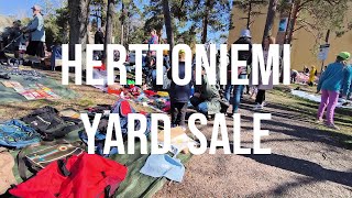 HERTTONIEMI YARD SALE | Sunny Sunday Stroll | Helsinki | Finland