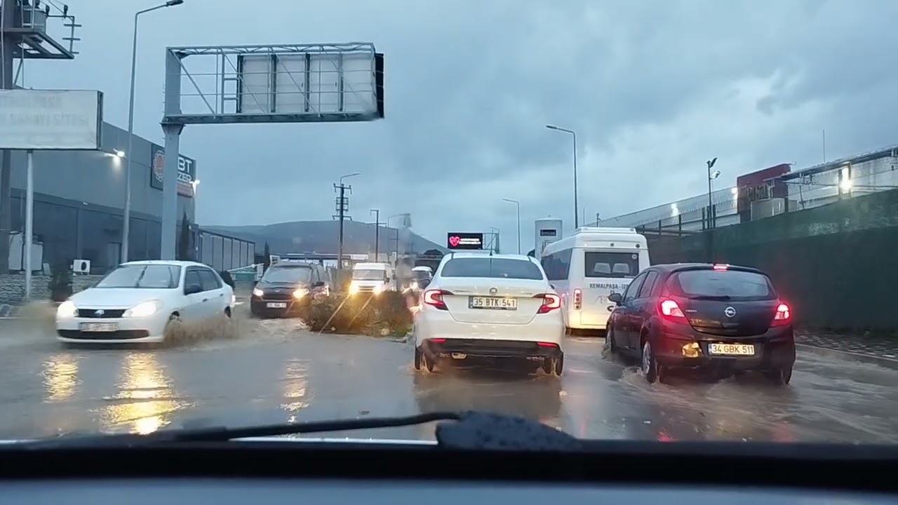 🎥 İzmir Kemalpaşa’da 2 Gün Süren Aralıksız Yağmur | Sanayi Bölgesi Göl Oldu_13 şubat 2026 Cuma