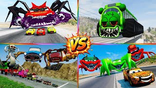 Zoombie MCqueen Tiles Hop EDM Rush 🎶🎵🎮 🏎️Monster Spider 🆚 TRUCK 🆚 Mcqueen Eater 🆚 Taxi Truck! /Tiles screenshot 5