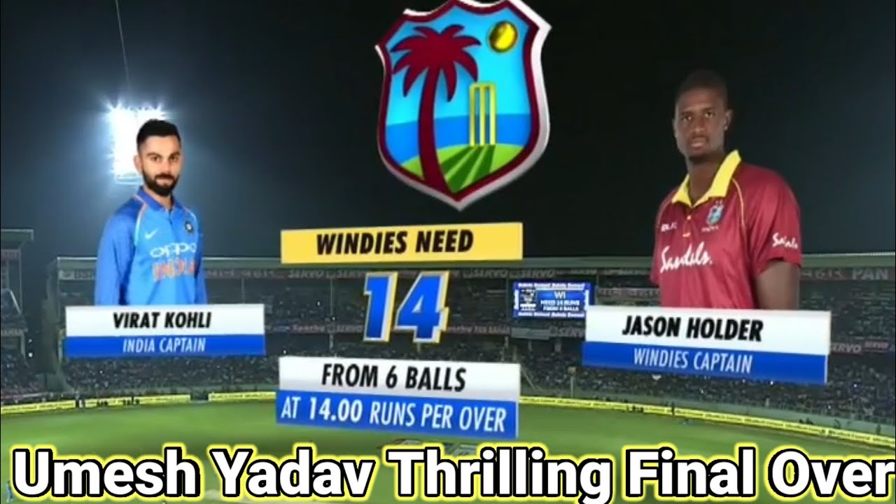 India west indies last over thriller Real cricket 20 #RC20 - YouTube