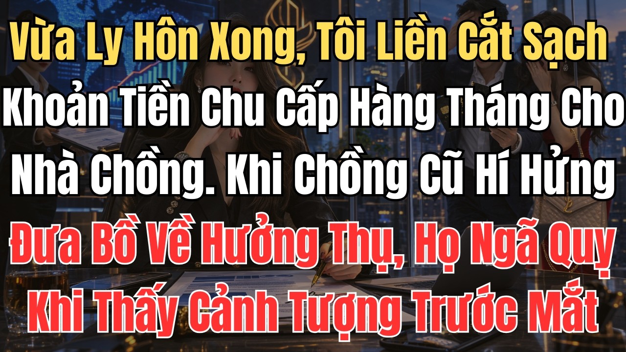 Vừa Ly Hôn Xong, Tôi Liền Cắt Sạch Khoản Tiền Chu Cấp Hàng Tháng Cho Nhà Chồng. Khi Chồng Cũ Đưa ...
