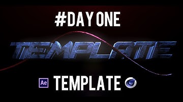 DAY #1 Intro template ( Cinema 4d, After effects)