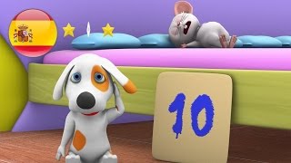 Diez En La Cama | Canciones Infantiles | Canción De Cuna Para Bebés | Música De Niño