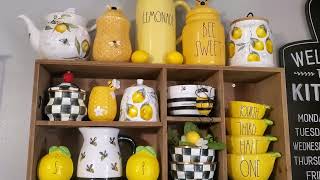 Summer Decorate with me- Kitchen part 2 🍋🍋🐝🐝