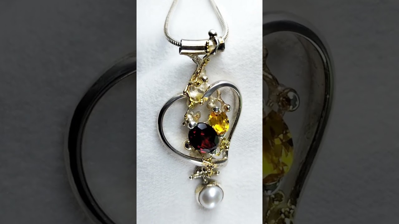 Individually Handcrafted Components Heart Pendant 5392 Gregory Pyra Piro