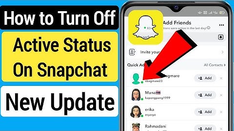 How to Turn Off Active Status on Snapchat 20231 Turn Off Snapchat Active Status