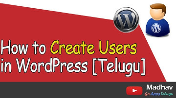 How to Create Users in WordPress [Telugu]