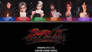 Famous M1DNITE (미드나잇) 'Burn It All Down' (Color Coded Lyrics) Wealth