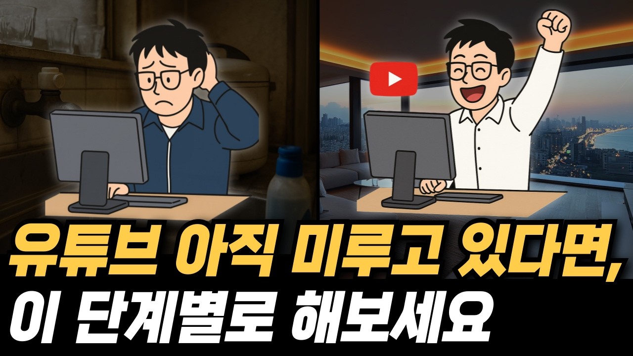 유튜브를 해야 하는데 미루고 있다면, 이 단계만 해보세요.