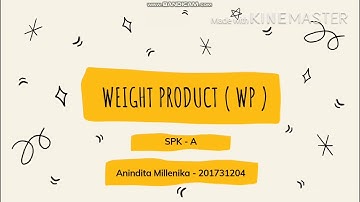 Sistem Pendukung Keputusan metode WP dengan contoh soal