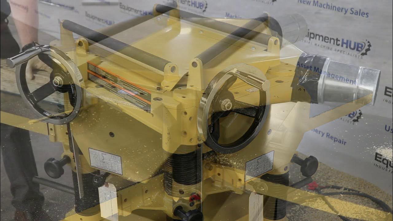 Powermatic 2091 20" 5HP Straight Knife Planer YouTube