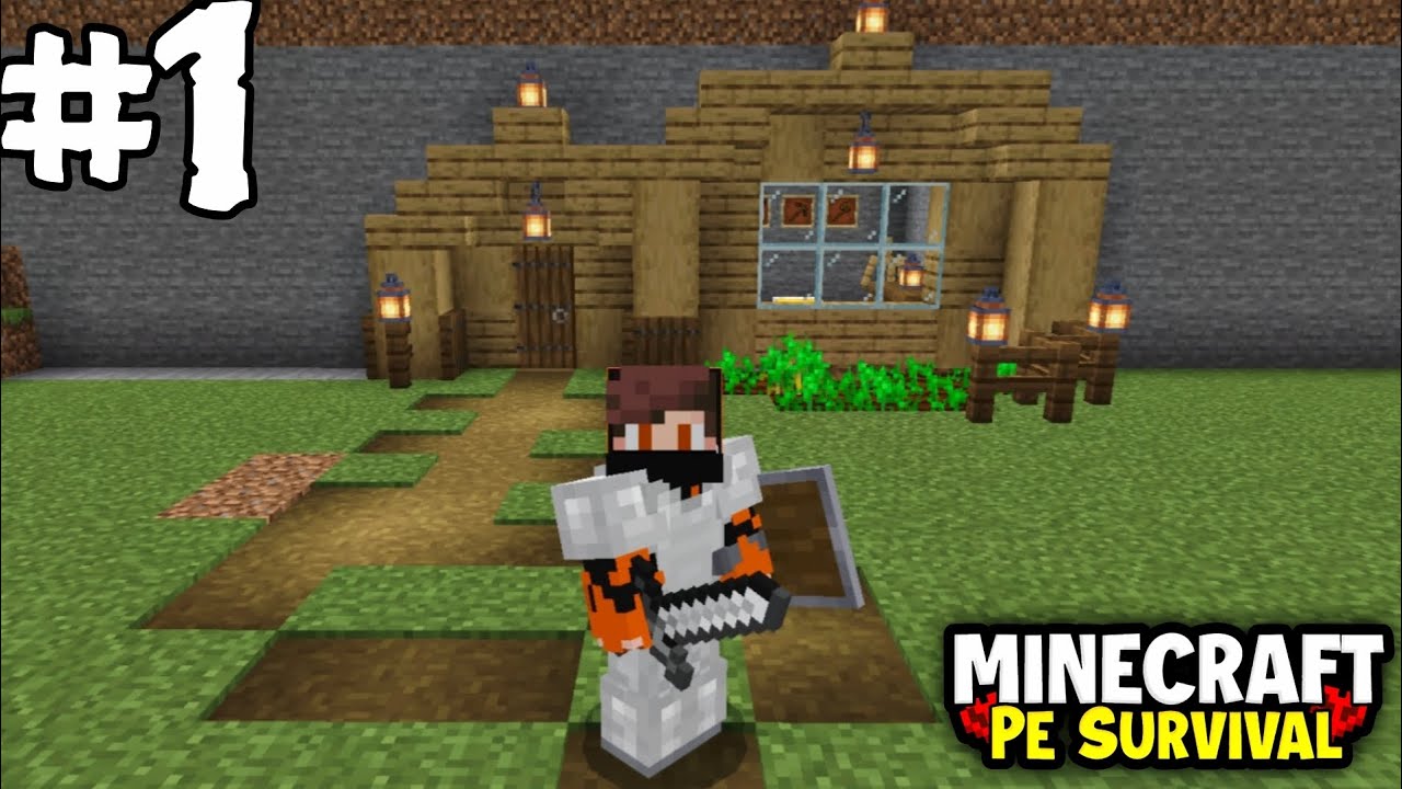 MINECRAFT PE 🔥 Survival Series Ep 1 In Hindi 1.20 S1 | Made Op Survival ...